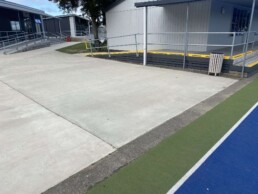 concrete area at a school