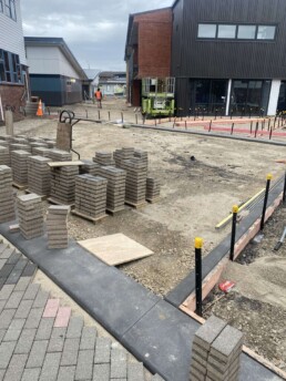 Tauranga boys high school pavers being constructed buy a1cc