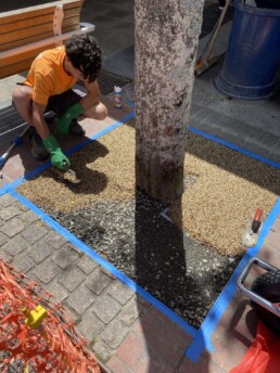 resin based Aggregate tree surround